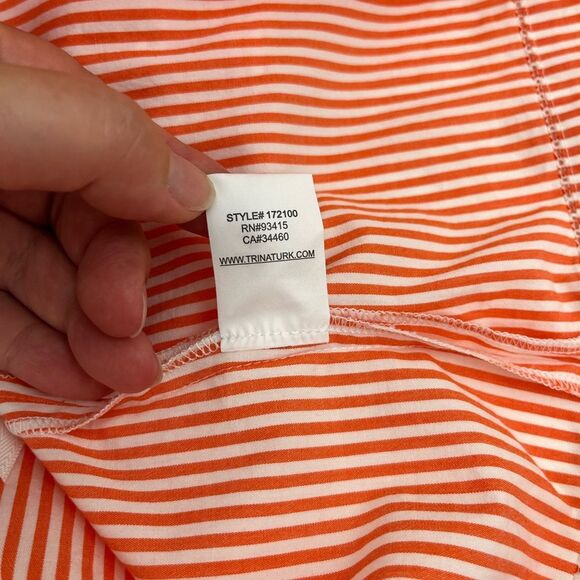 TRINA TURK Mayreau One Shoulder Ruffle Top Striped - Picture 8 of 8